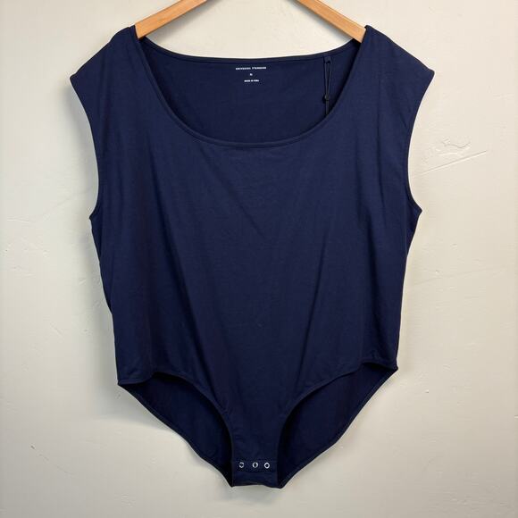 NWT Universal Standard Roya Navy Blue Sleeveless Bodysuit Size XL - Picture 1 of 3